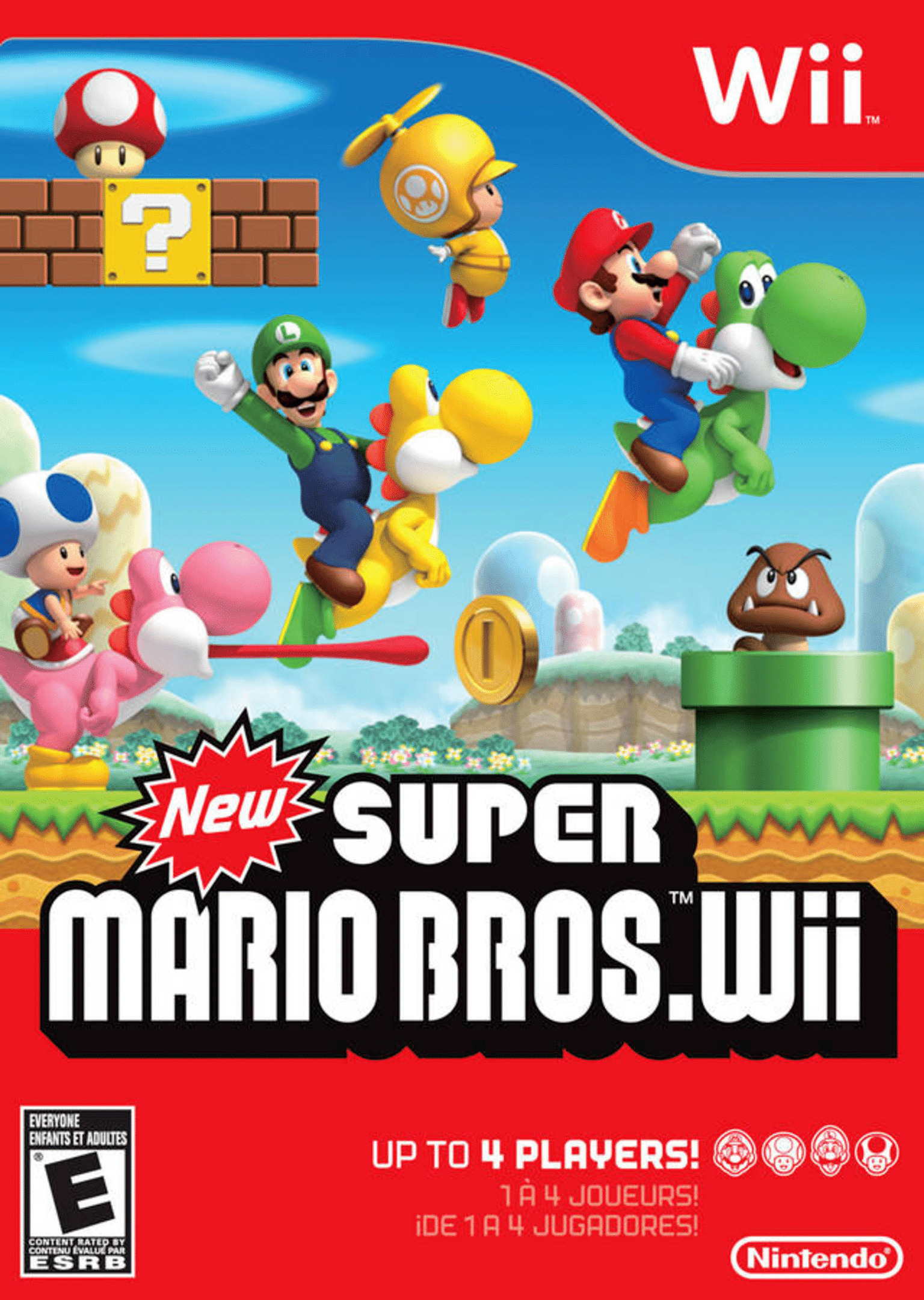 New Super Mario Bros. Wii box art