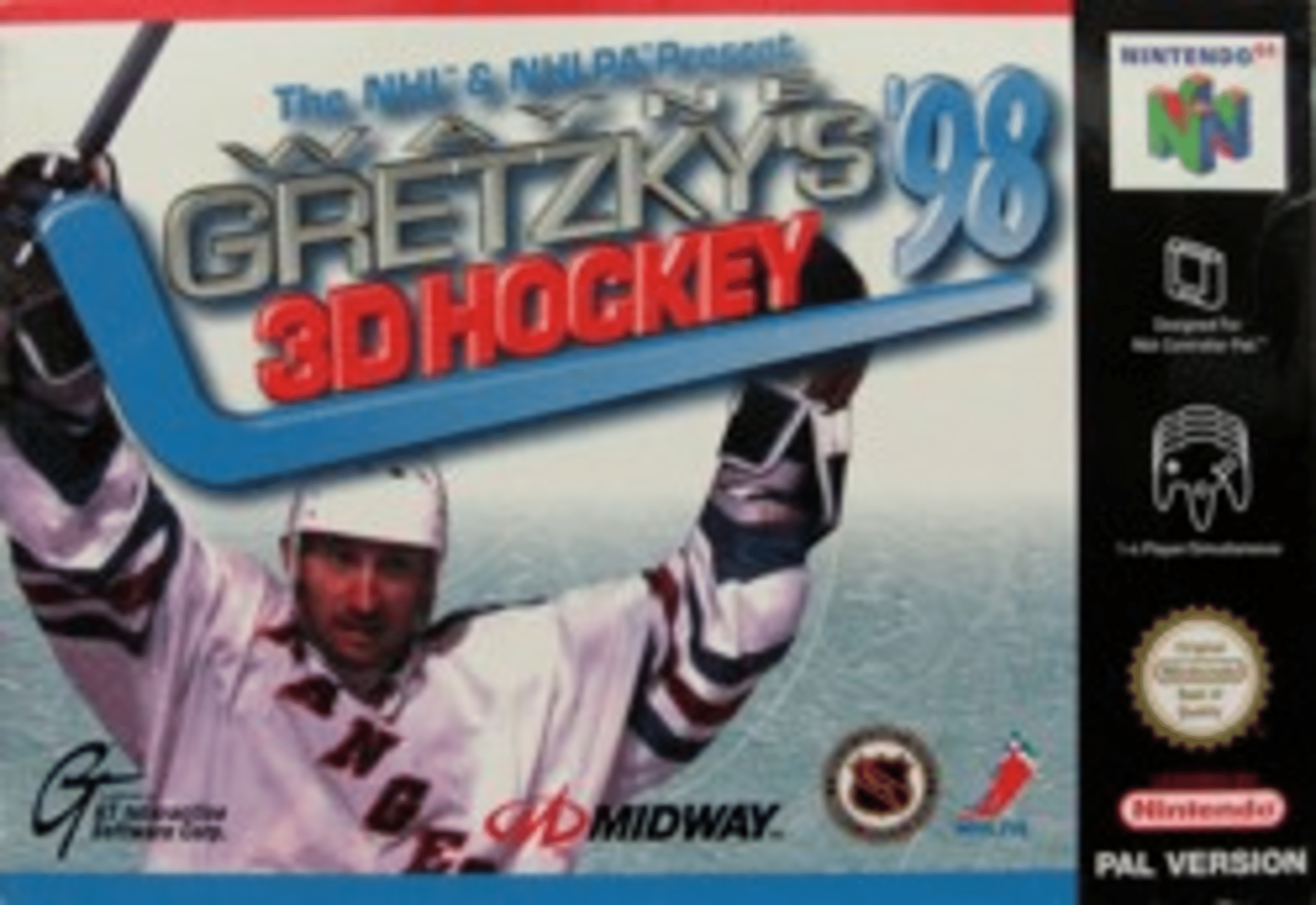 Wayne Gretzky's 3D Hockey '98 box art