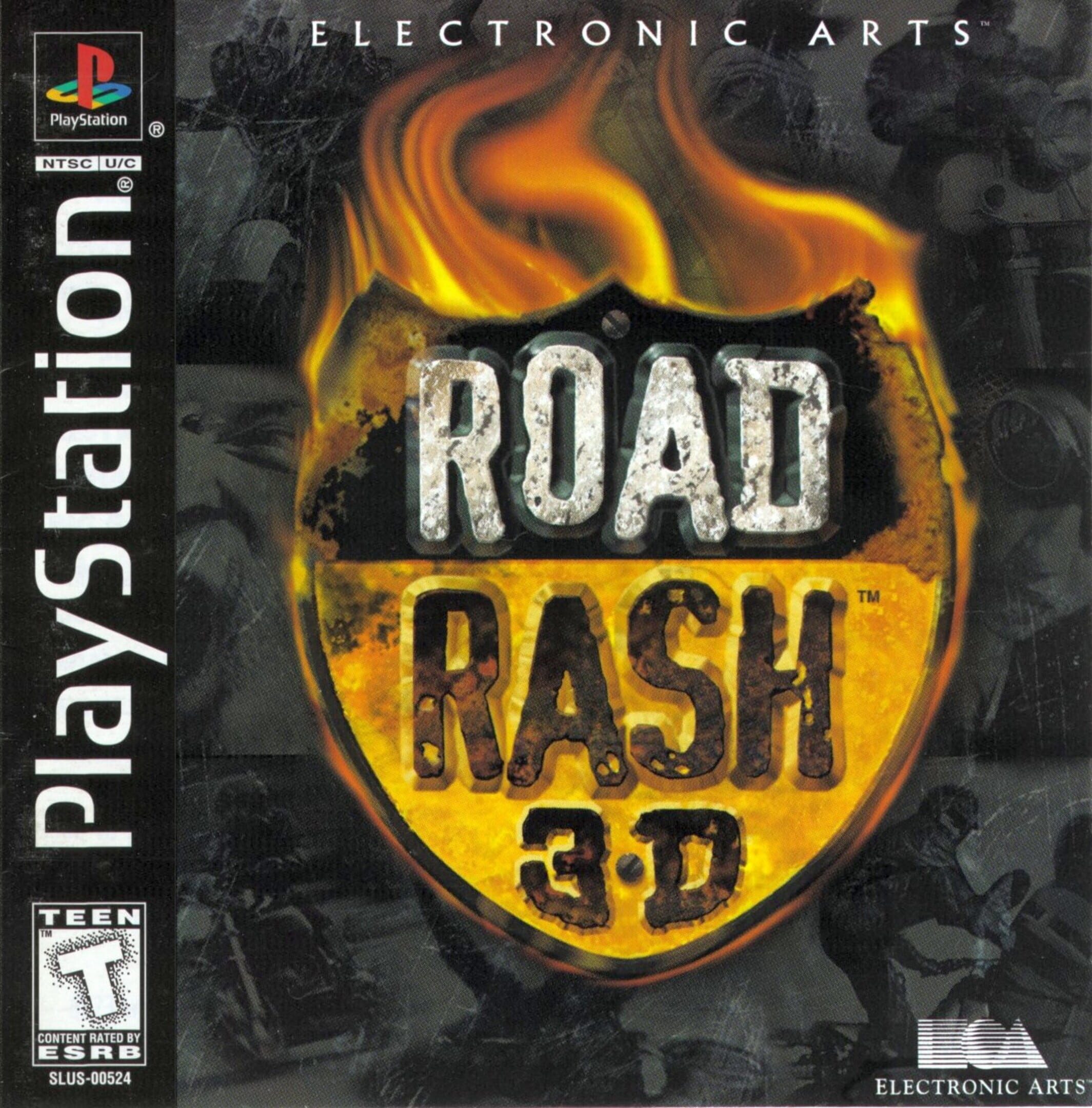 Road Rash 3D box art