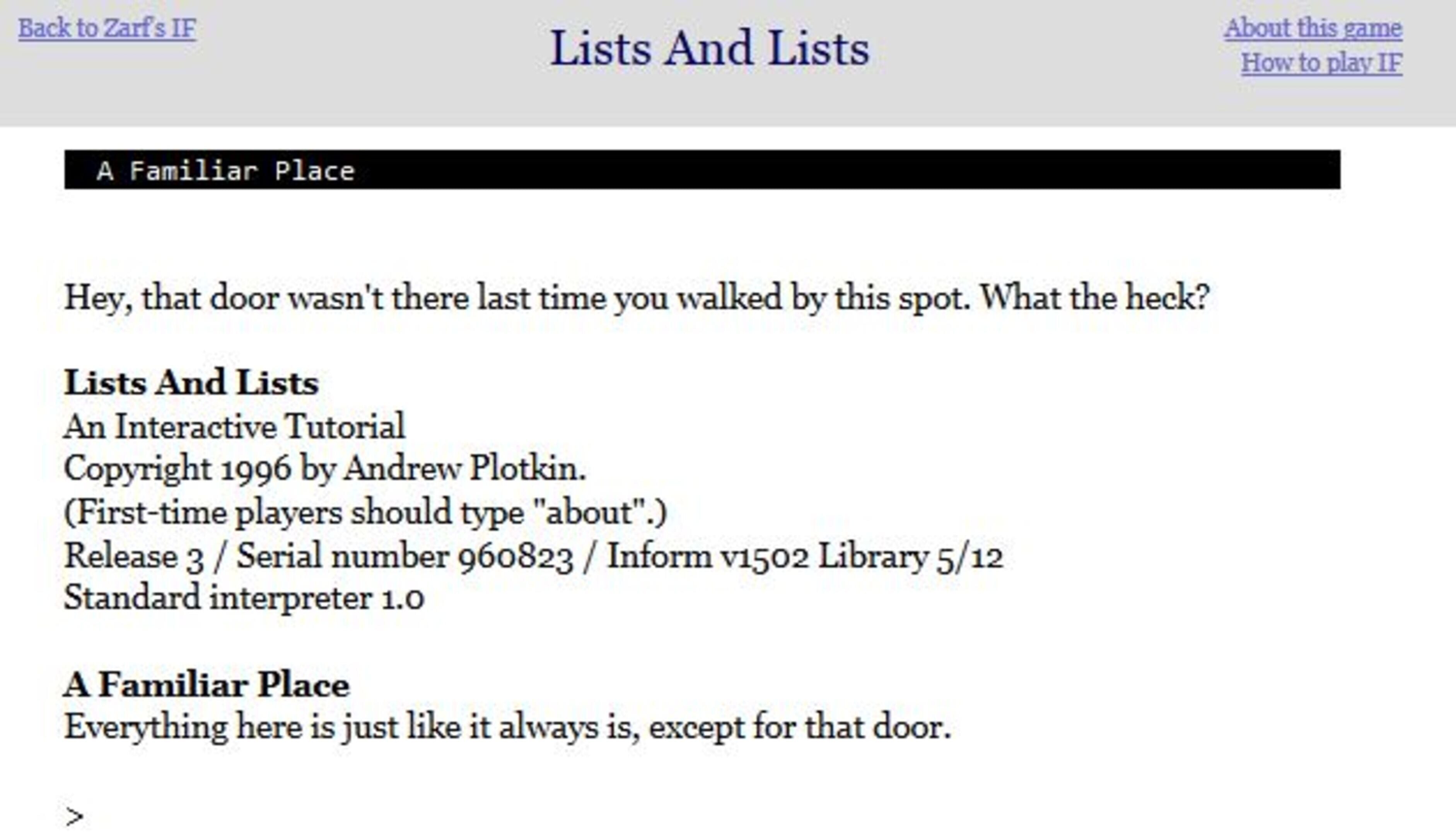 Lists and Lists
