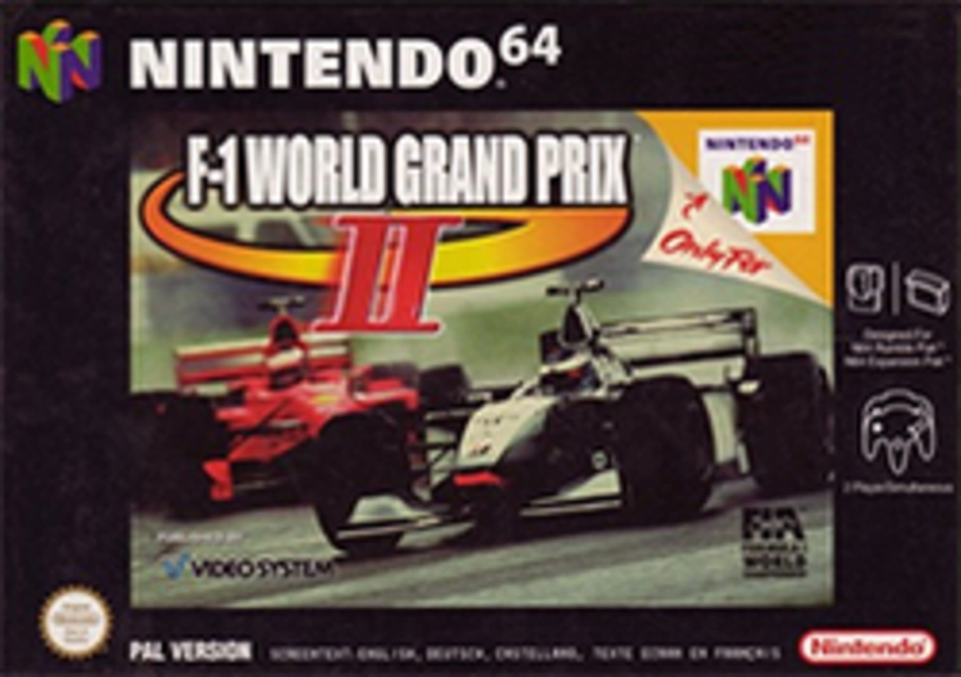 F-1 World Grand Prix II box art