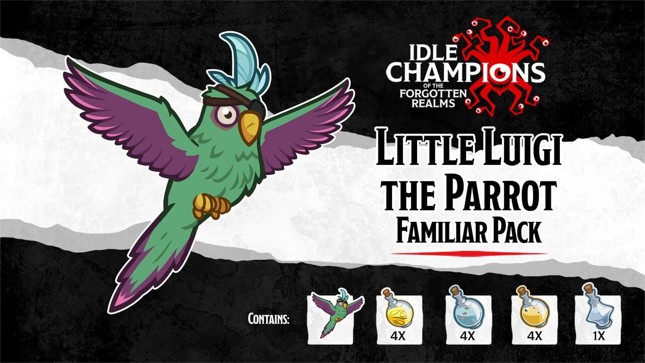 Idle Champions: Little Luigi the Parrot Familiar Pack — Screenshot 2