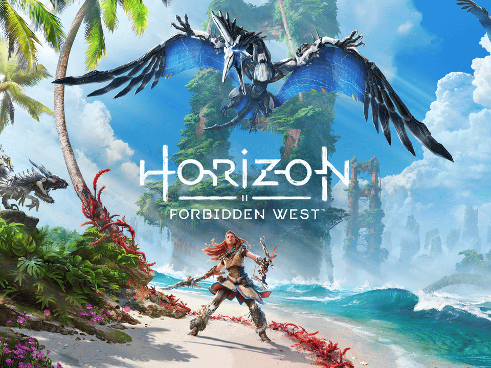 Horizon Forbidden West key art for PS5 and PS4