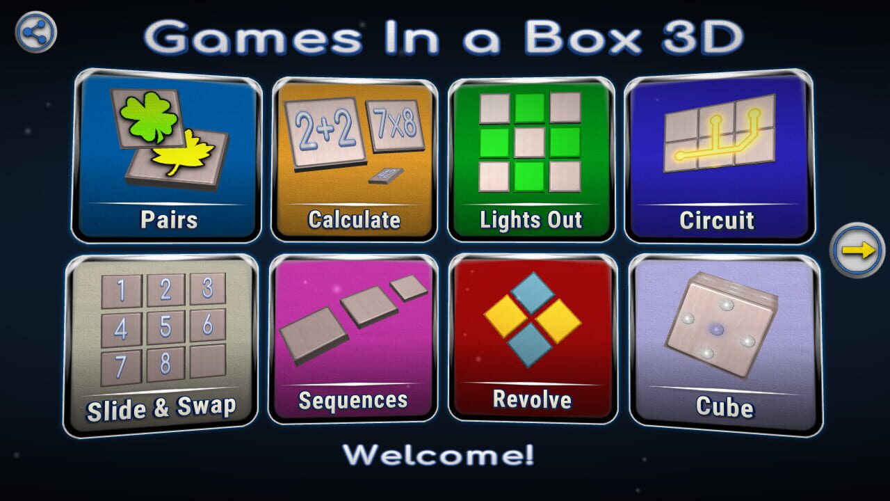 GINAB: Logic and Puzzle Collection in a 3D Style cover art