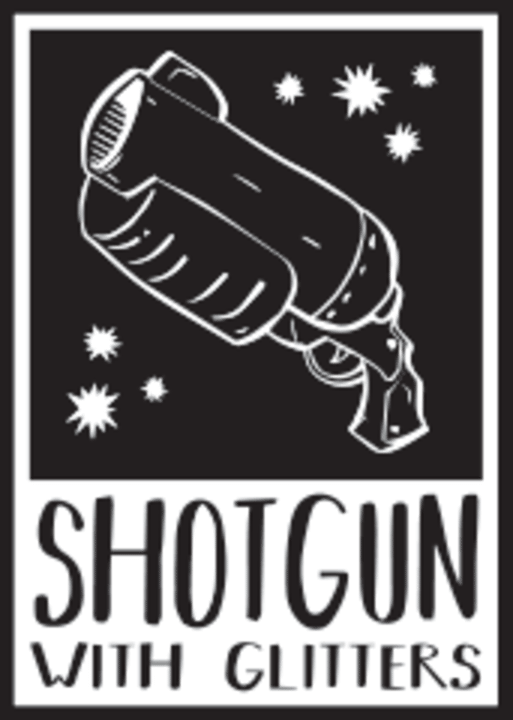 Shotgun with Glitters Logo