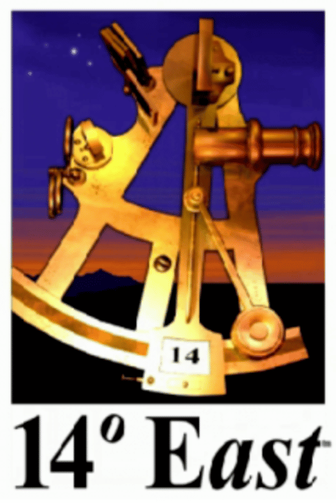 14 Degrees East Logo