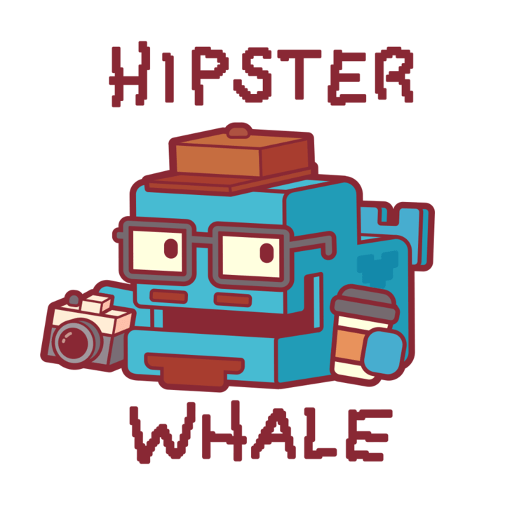Hipster Whale Logo