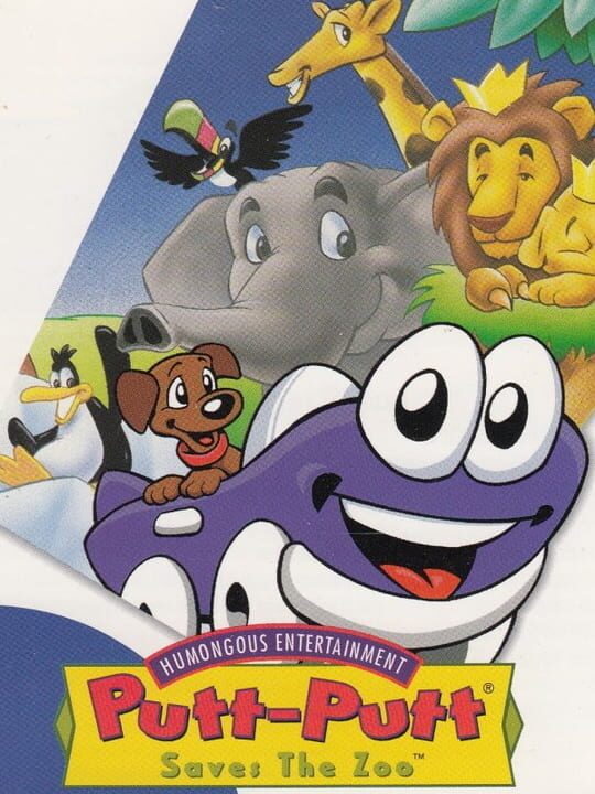 Box art for the game titled Putt-Putt Saves the Zoo