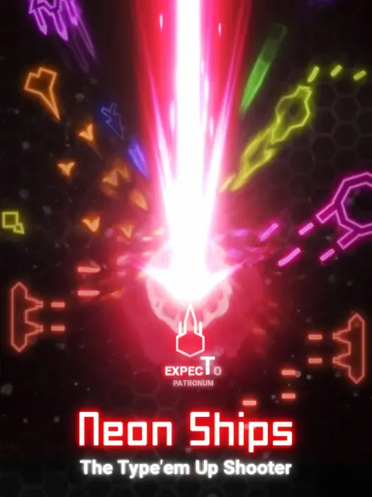Neon Ships: The Type'em Up Shooter cover art