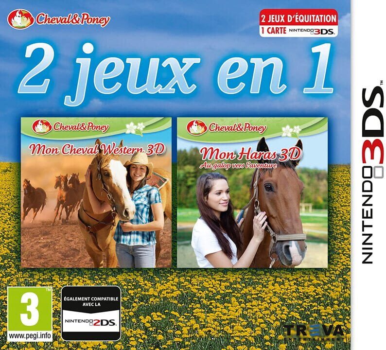 2 Games in 1 I My Western Horse 3D + My Riding Stables 3D: Jumping for the Team cover art
