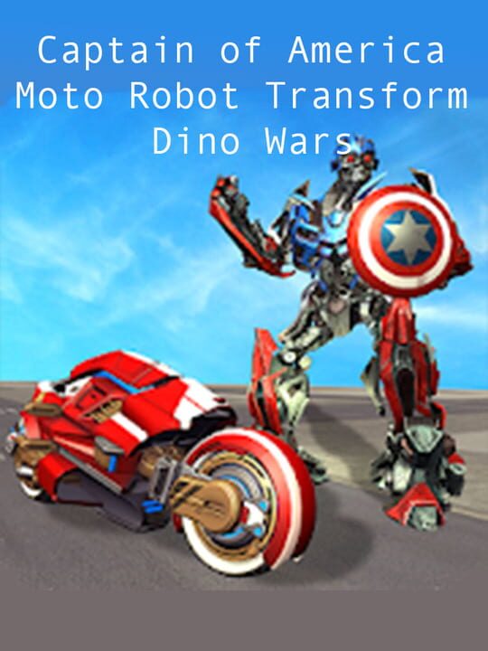 Captain of America Moto Robot Transform Dino Wars cover art
