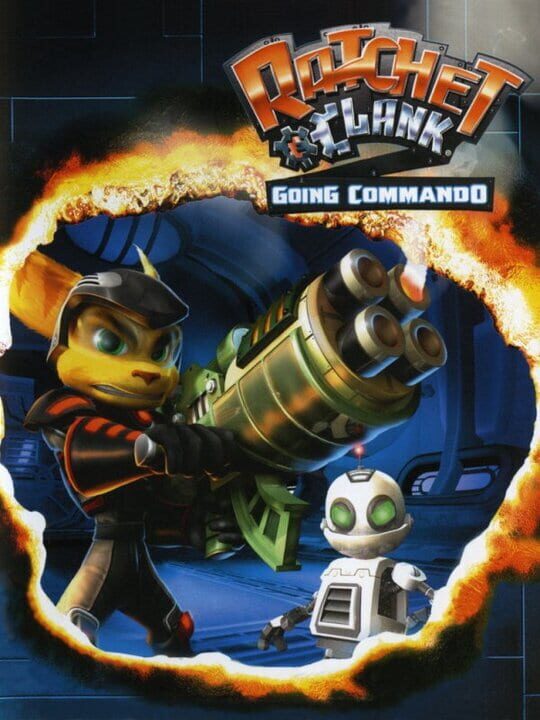 Box art for the game titled Ratchet & Clank: Going Commando