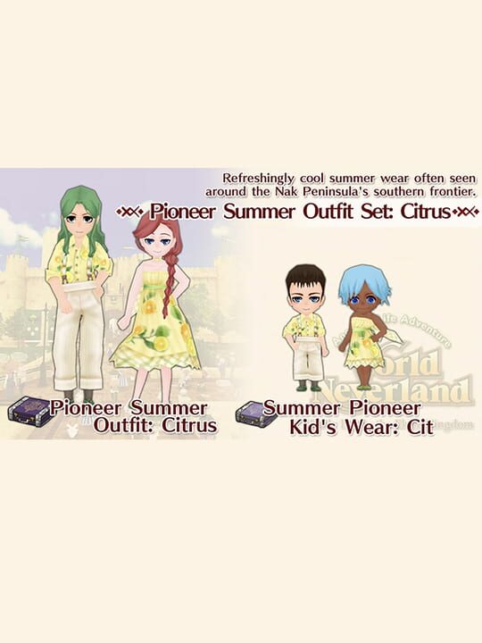 WorldNeverland: Daily Life in the Elnea Kingdom - Pioneer Summer Outfit Set: Citrus cover art