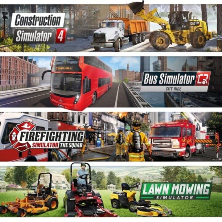 Simulation Platinum Bundle: Bus Construction Firefighting Lawn Mowing cover image