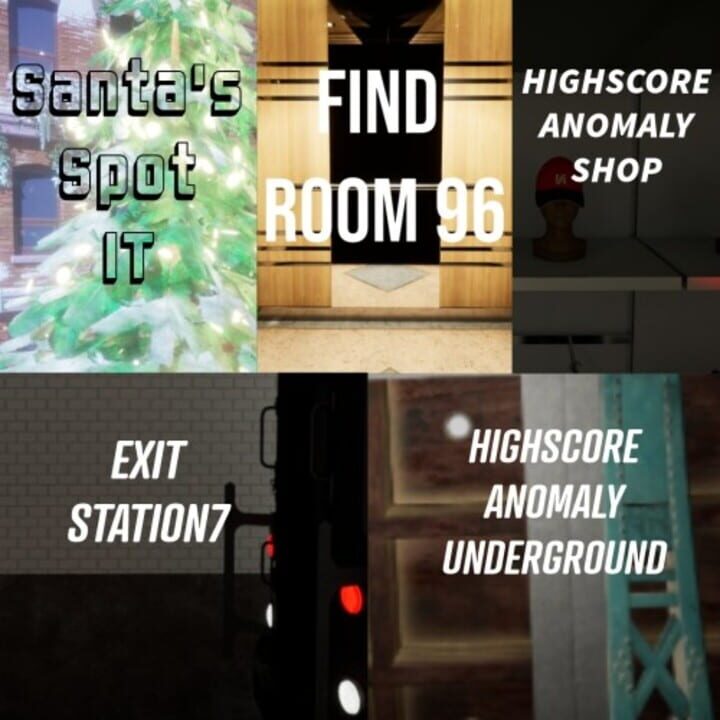 Santa's Spot It + Exit Station 7 + Find Room 96 + HighScore Anomaly Shop +HighScore Anomaly Underground cover