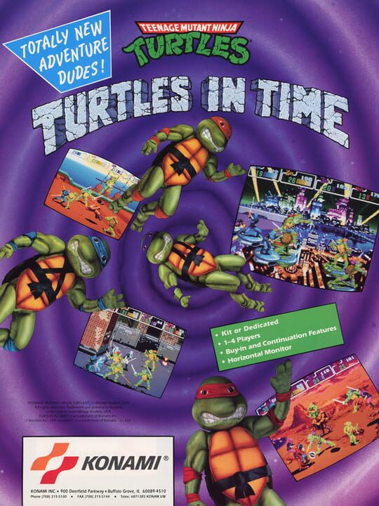 Teenage Mutant Ninja Turtles: Turtles in Time cover