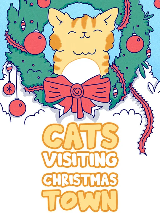 Cats Visiting Christmas Town