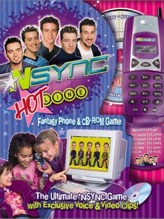 NSYNC Hotline Phone and Fantasy CD-Rom Game cover art