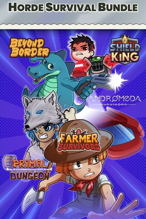 Horde Survival Bundle Xbox: Andromeda Survivors, Beyond Border, Farmer Survivors, Primal Survivors, Shield King cover art
