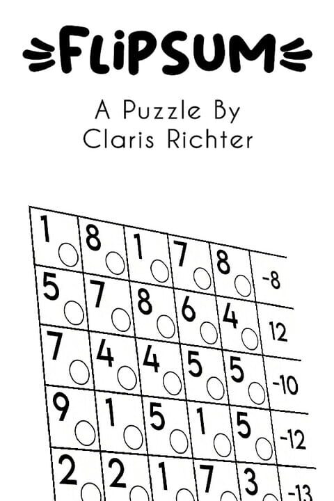 Flipsum: A Puzzle by Claris Richter cover art