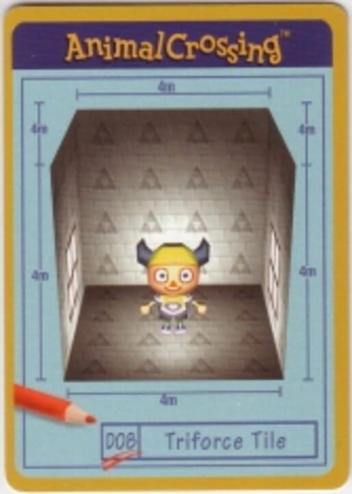 Animal Crossing-e: D08 - Design Card: Triforce Tile cover art
