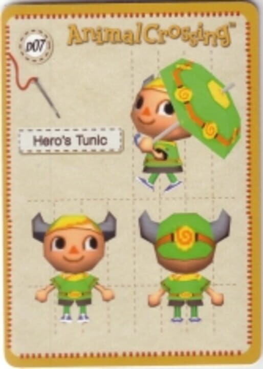 Animal Crossing-e: D07 - Design Card: Hero's Tunic cover art