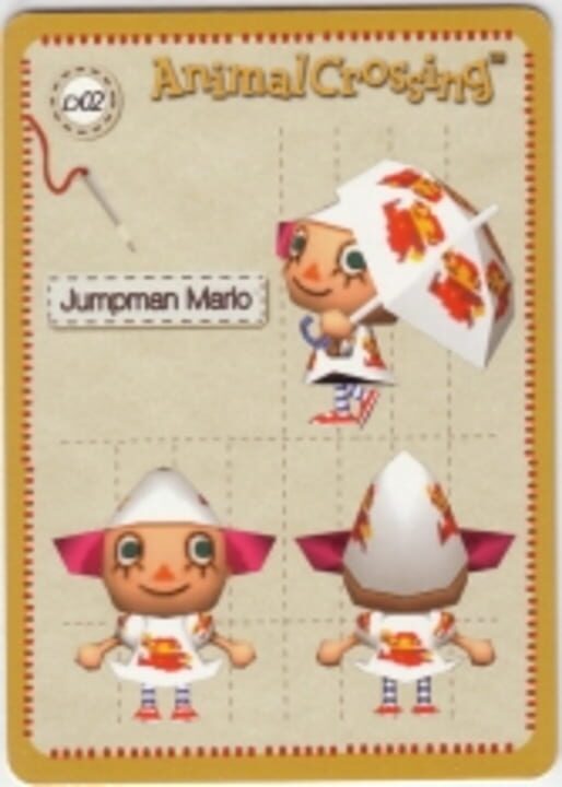 Animal Crossing-e: D02 - Design Card: Jumpman Mario cover art