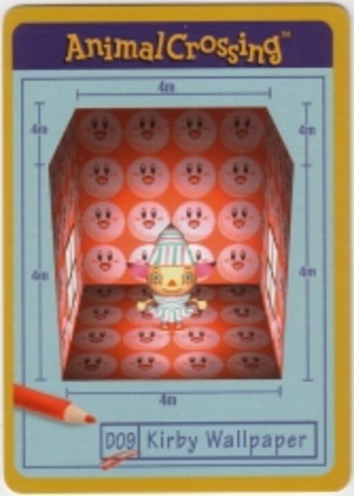 Animal Crossing-e: D09 - Design Card: Kirby Wallpaper cover art