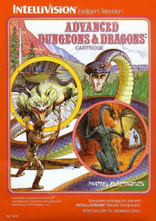Advanced Dungeons & Dragons Cartridge cover art