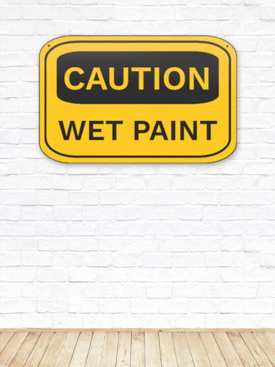 Caution Wet Paint cover