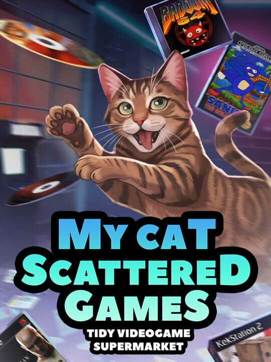 My Cat Scattered Games: Tidy Videogame Supermarket cover image