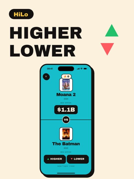 HiLo: Higher or Lower Game cover art