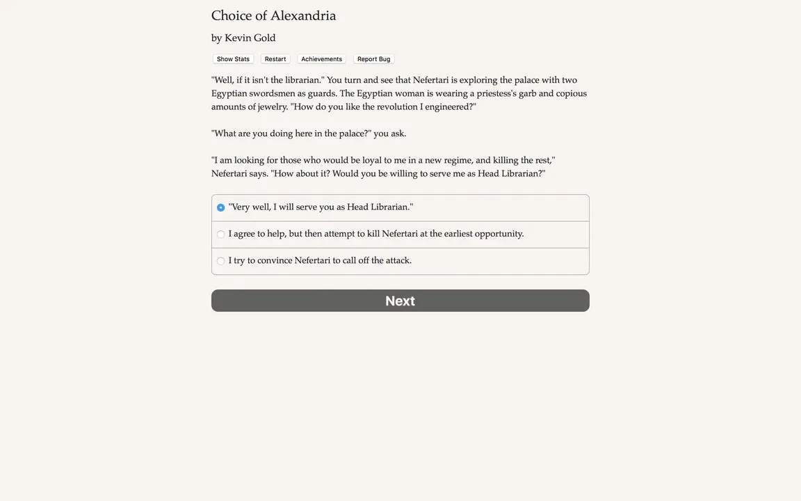 Choice of Alexandria screenshot 2