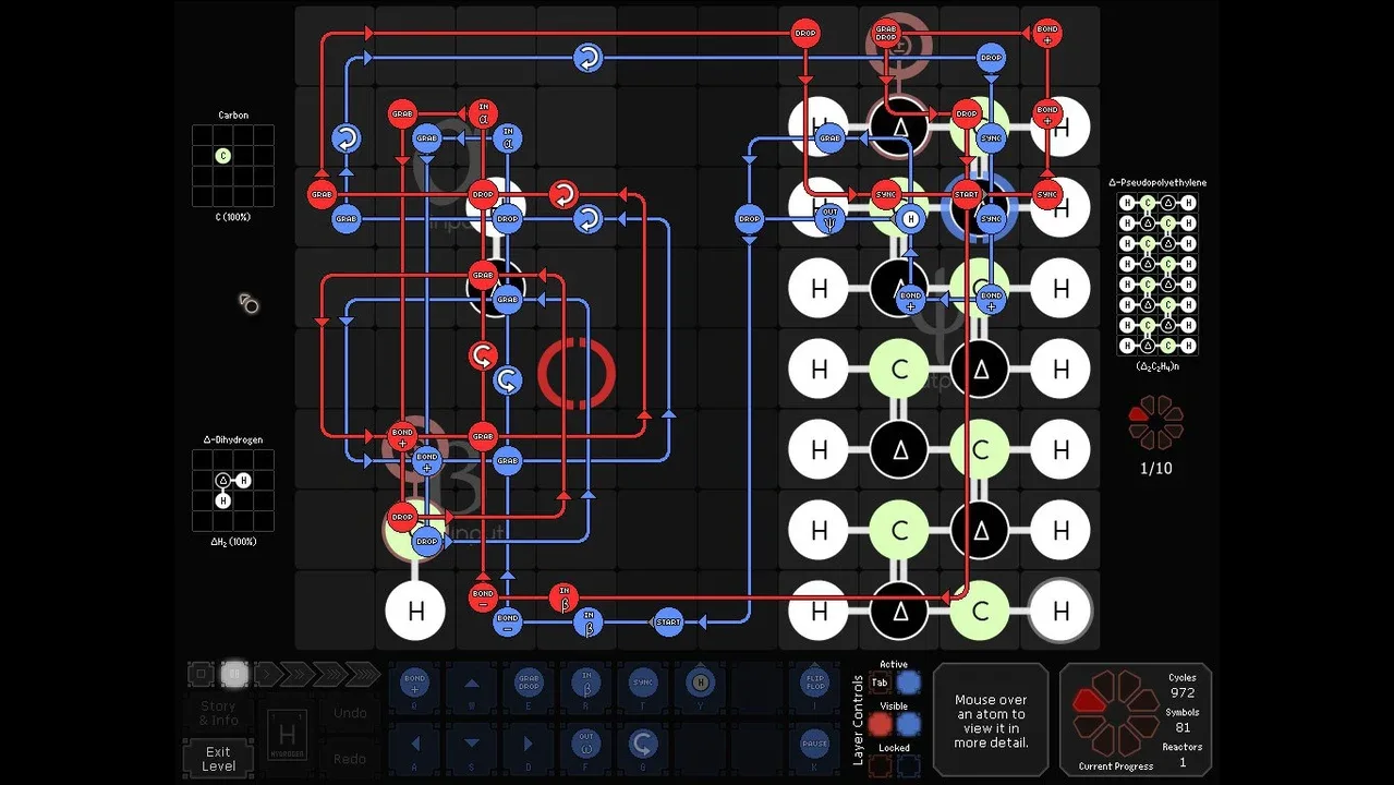 SpaceChem screenshot 1