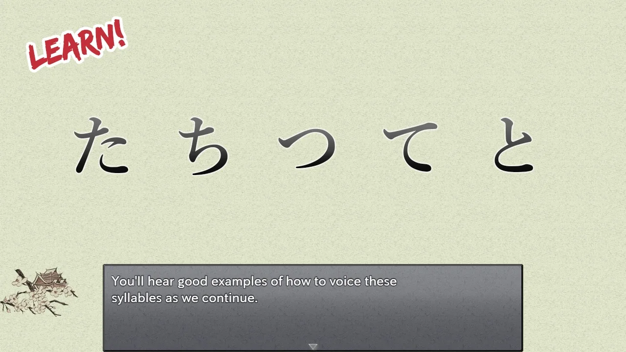 Learn Japanese to Survive! Hiragana Battle screenshot 1