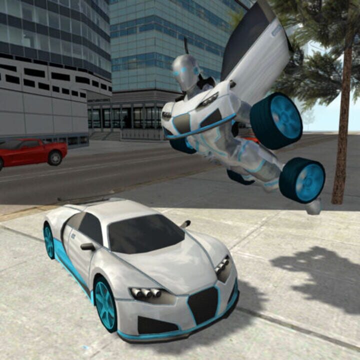 Flying Car Robot Flight Drive Simulator Game 2017 cover