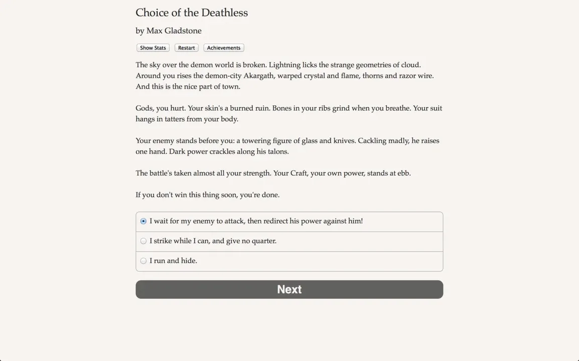 Choice of the Deathless screenshot 1