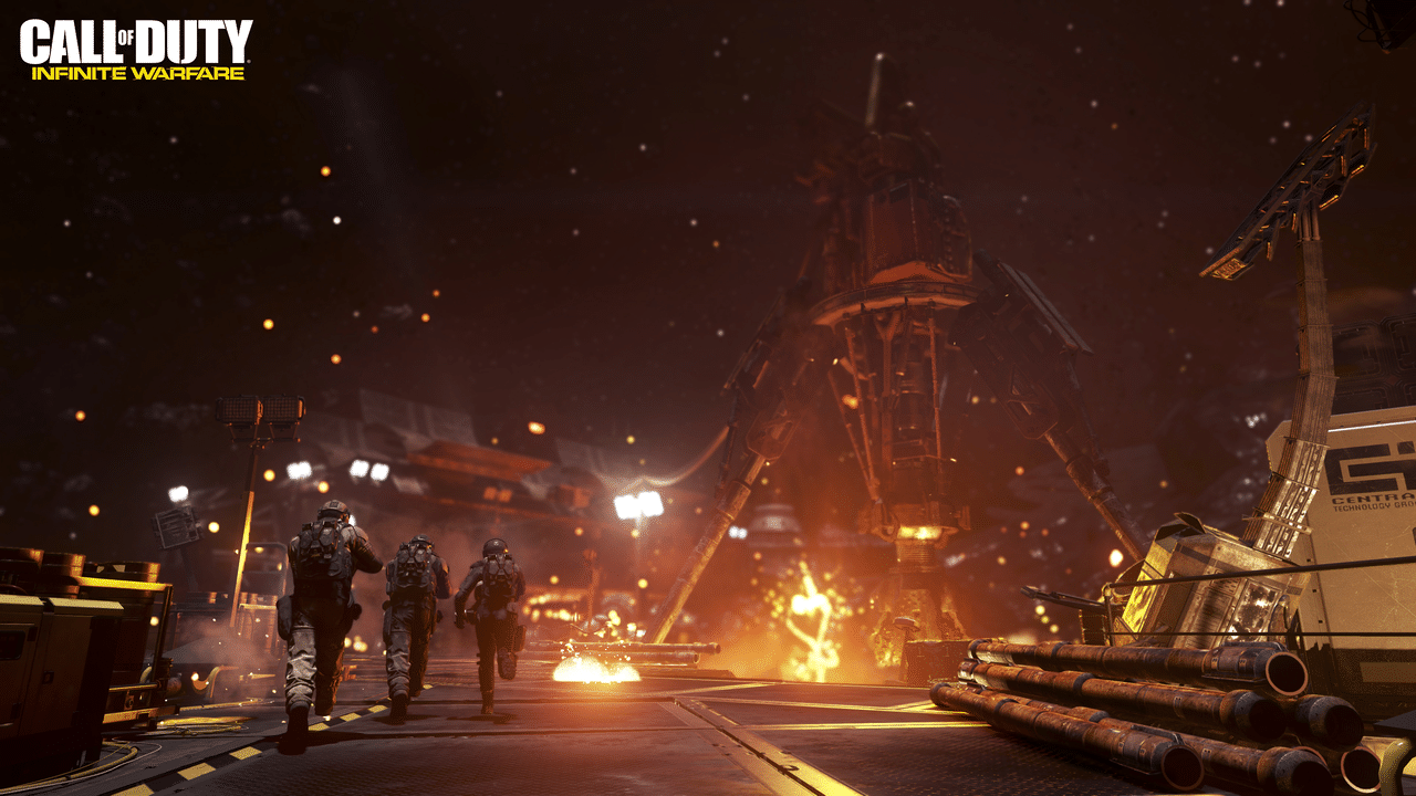 بيئة وعالم اللعبة في Call of Duty: Infinite Warfare - مشهد فضائي