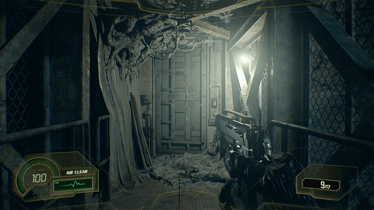 لقطة جيمبلاي بمنظور الشخص الأول في Resident Evil 7