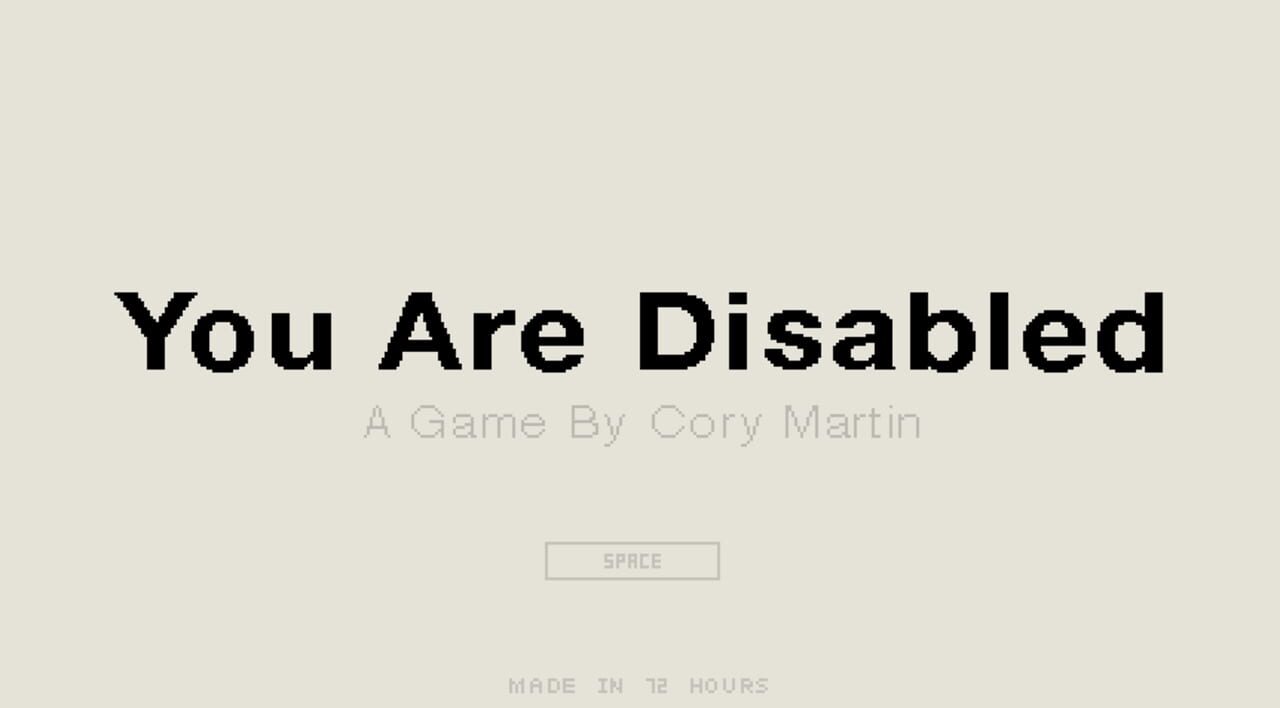 You Are Disabled cover