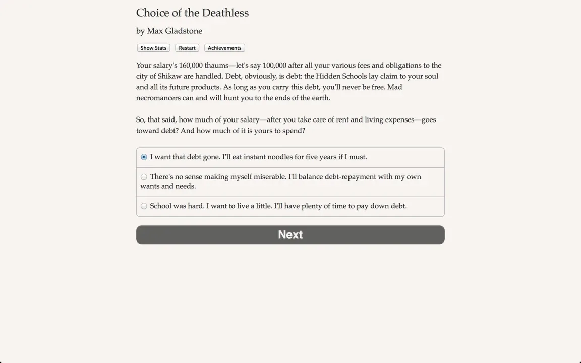 Choice of the Deathless screenshot 2
