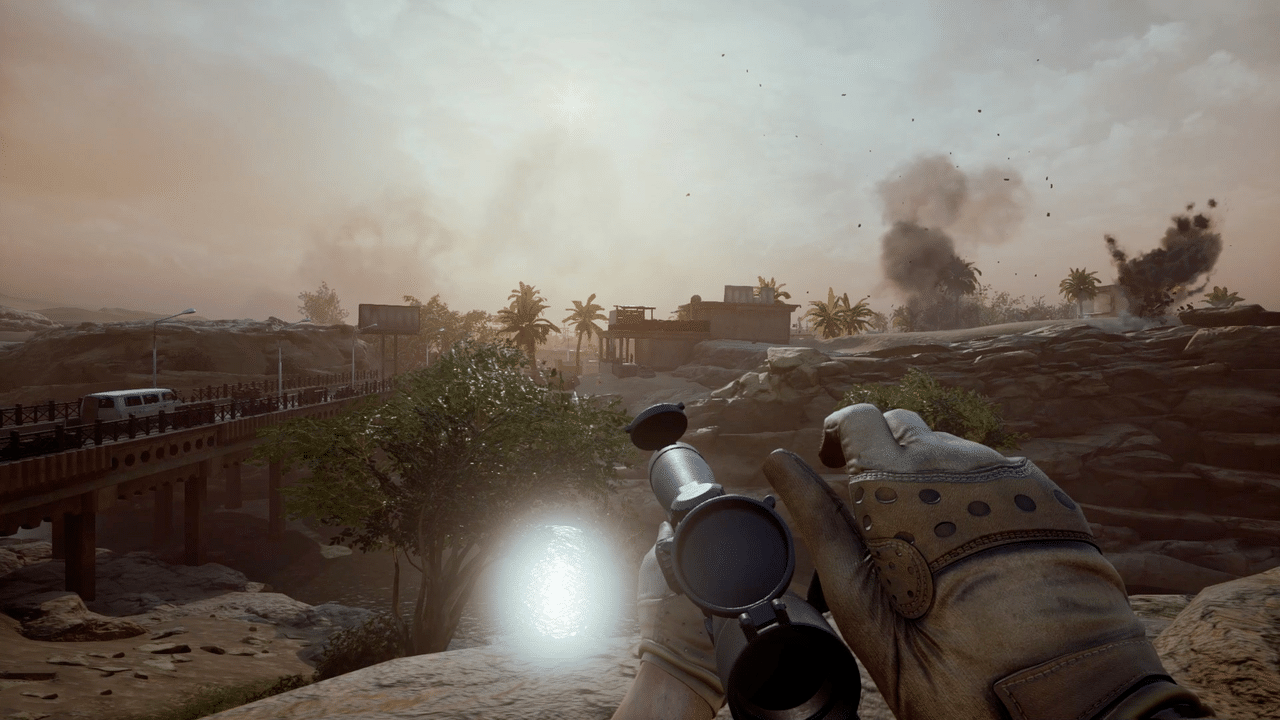 لقطة لعب من منظور أول مع منظار بندقية في Insurgency: Sandstorm