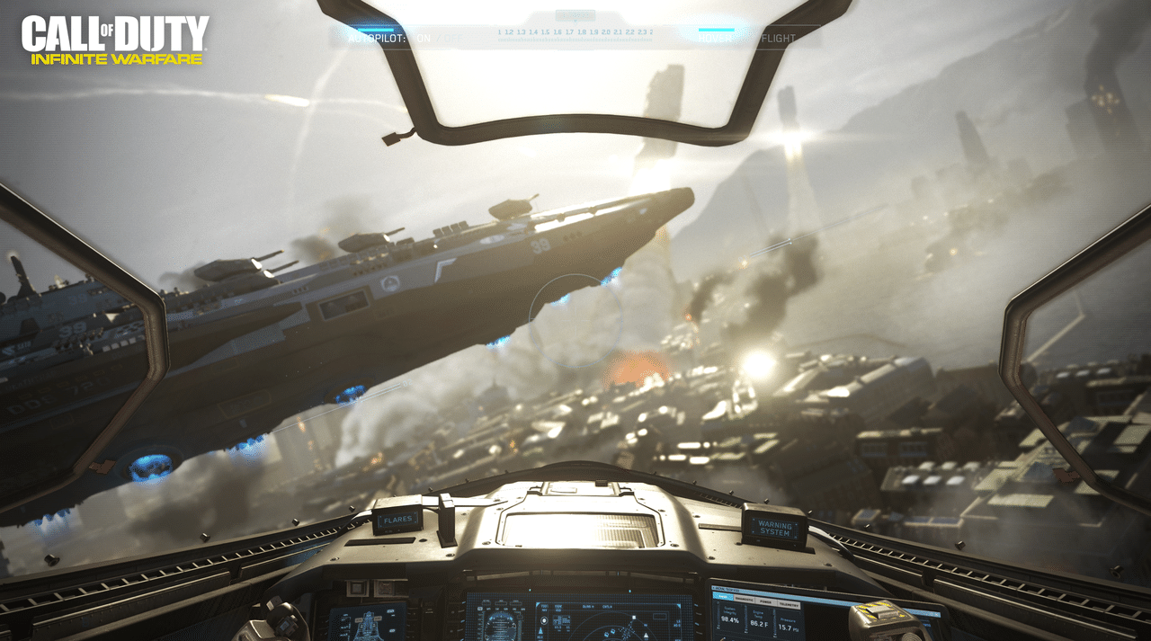 لقطة لعب من Call of Duty: Infinite Warfare - أجواء خيال علمي
