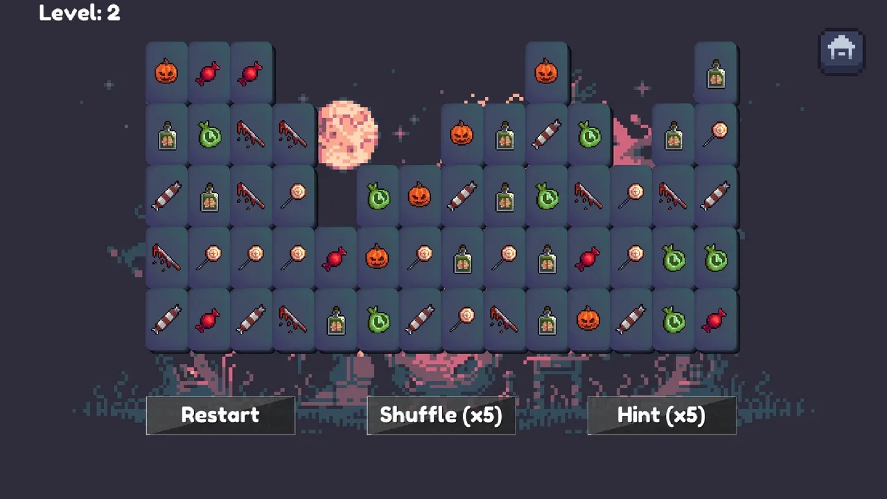Spooky Mahjong screenshot 2