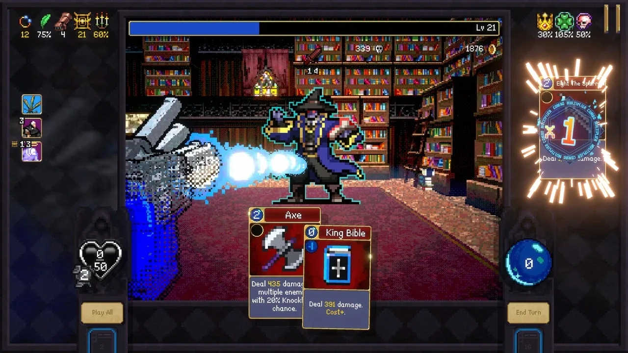 Vampire Crawlers: The Turbo Wildcard from Vampire Survivors screenshot 2
