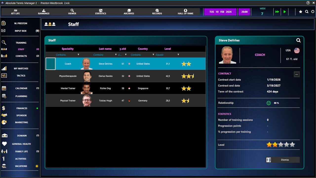Absolute Tennis Manager 2 screenshot