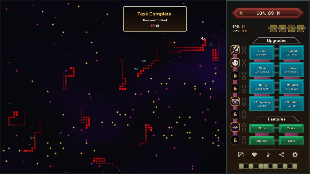 Auto Snakes in Outer Space screenshot