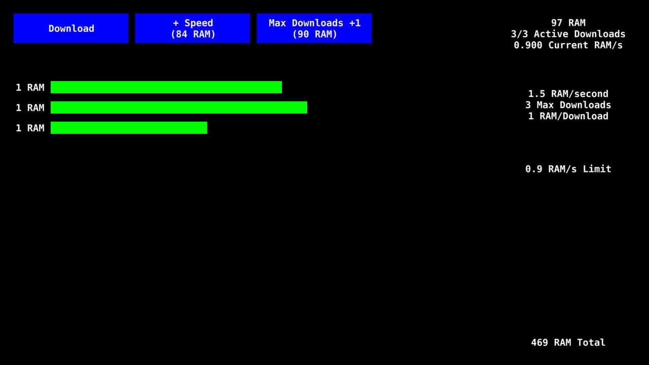 RAM Downloader screenshot