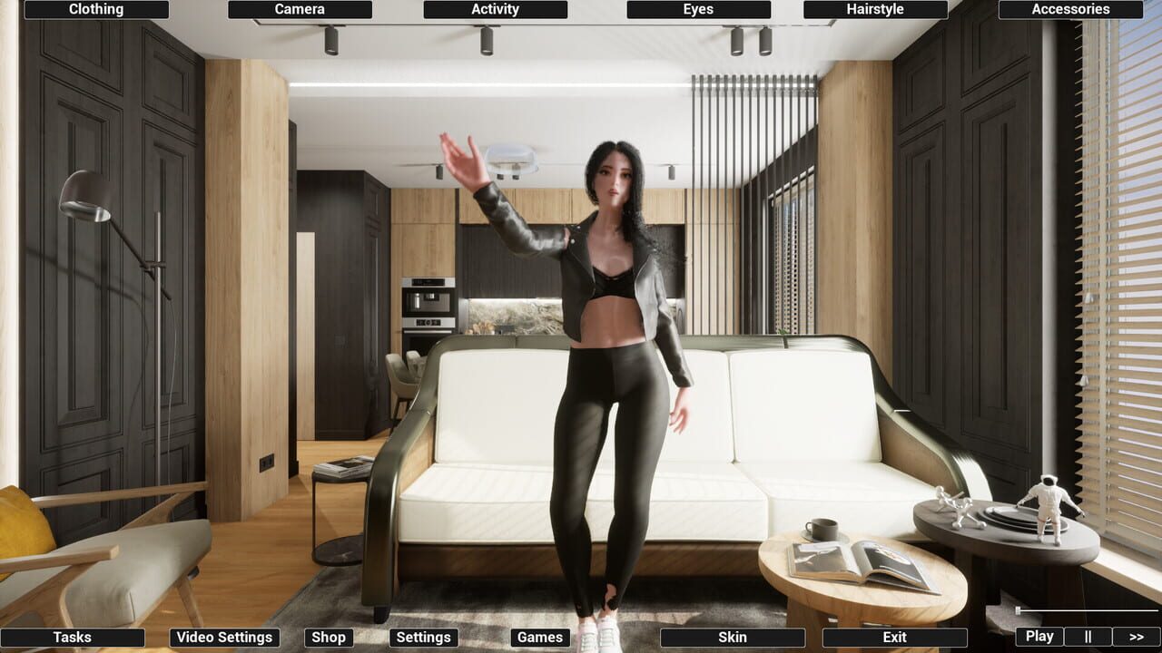 Gameplay de Virtual Girlfriend Lia