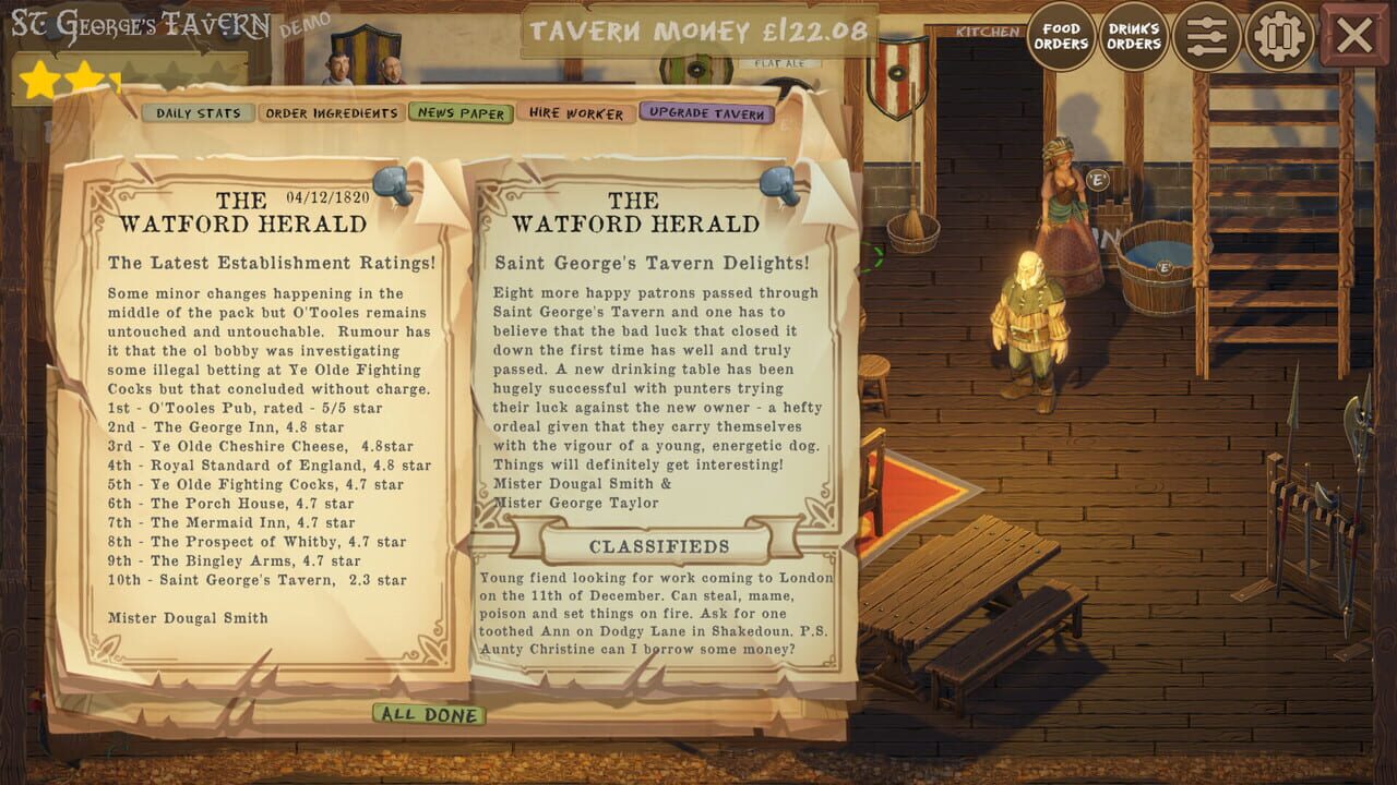 Saint George's Tavern screenshot